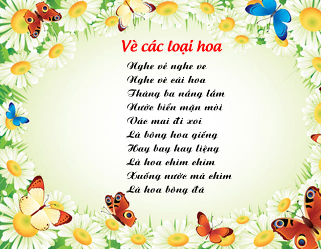 Bộ tranh ảnh: Vè các loài hoa