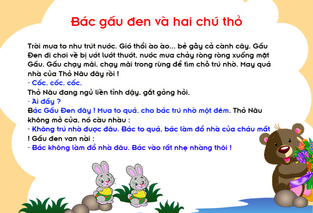 Bộ tranh ảnh: Bác gấu đen và hai chú thỏ