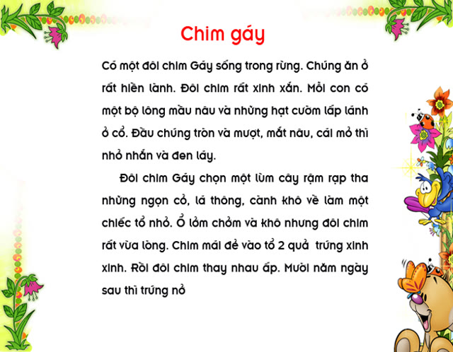 Bộ tranh ảnh: Chim gáy