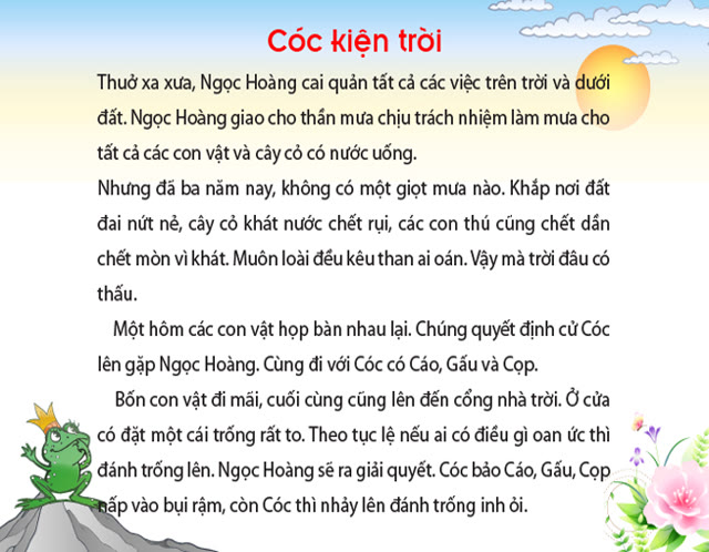 Bộ tranh ảnh: Cóc kiện trời