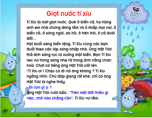 Bộ tranh ảnh: Giọt nước tí xíu