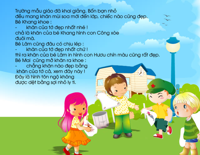 Chiếc khăn mùi soa đẹp nhất (truyện tranh có lời đọc)