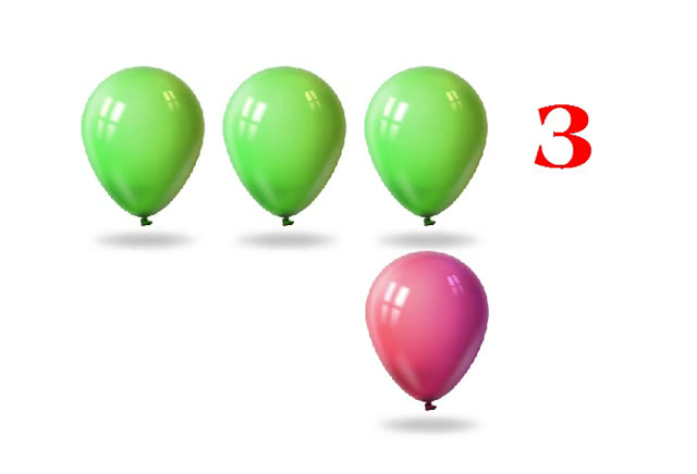 Gộp và đếm trong phạm vi 4 (3 + 1)