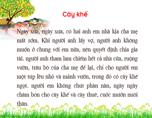 Bộ tranh ảnh: Cây khế
