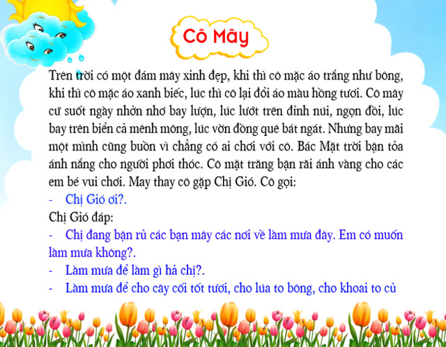 Bộ tranh ảnh: Cô mây