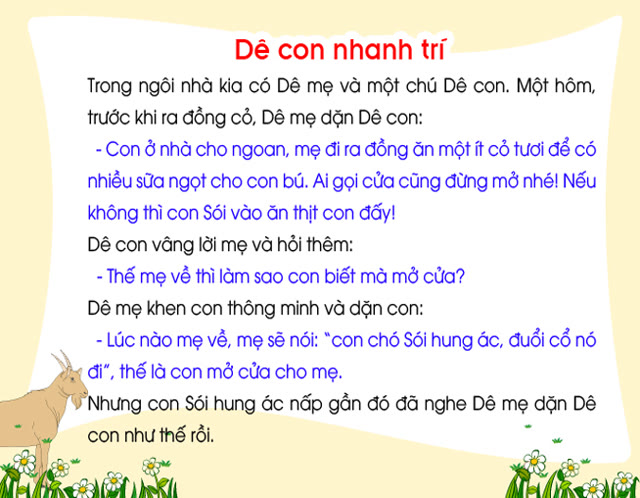 Bộ tranh ảnh: Dê con nhanh trí