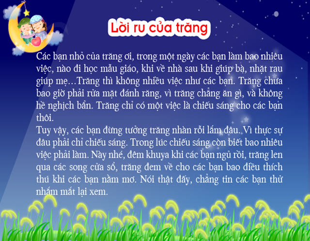 Bộ tranh ảnh: Lời ru của trăng