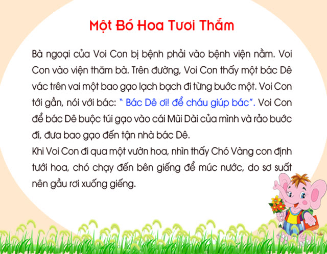 Bộ tranh ảnh: Một bó hoa tươi thắm