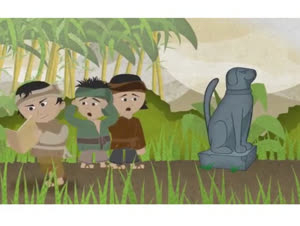 Chàng học trò và con chó đá