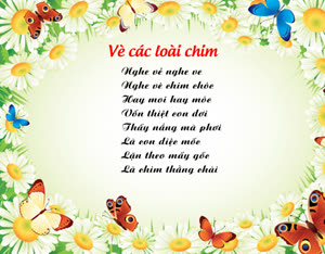 Bộ tranh ảnh: Vè các loài chim