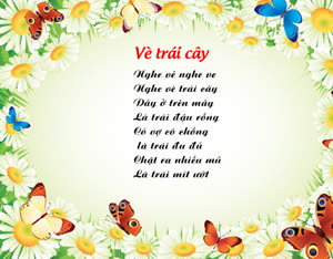 Bộ tranh ảnh: Vè trái cây
