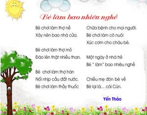 Ngôn ngữ-Giọng đọc-Thơ-Chị Nhung-bé làm bao nhiêu nghề