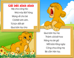 Ngôn ngữ-Giọng đọc-Thơ-Chị Nhung-cái bát xinh xinh